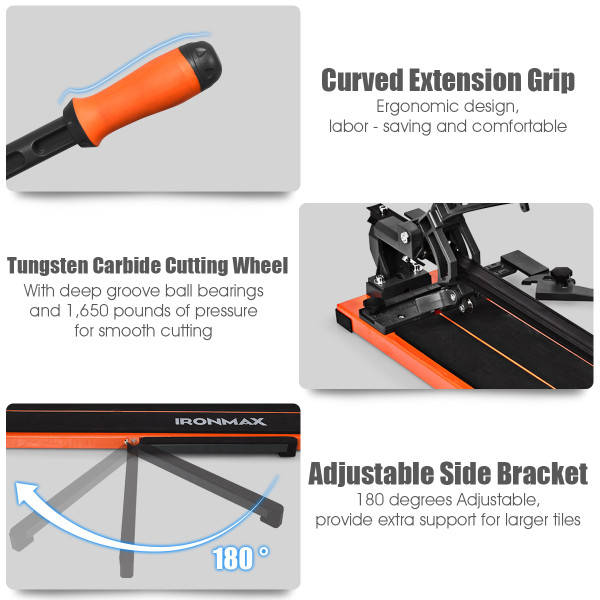 36-Inch Manual Tile Cutter with Tungsten Carbide Cutting Wheel product image