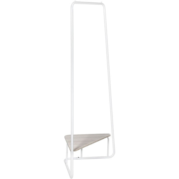 Corner Garment Rack with Wood Grain Laminate Top product image