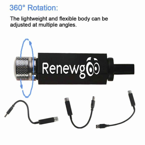 Renewgoo® USB LED Star Car Roof Projector (2-Pack) product image