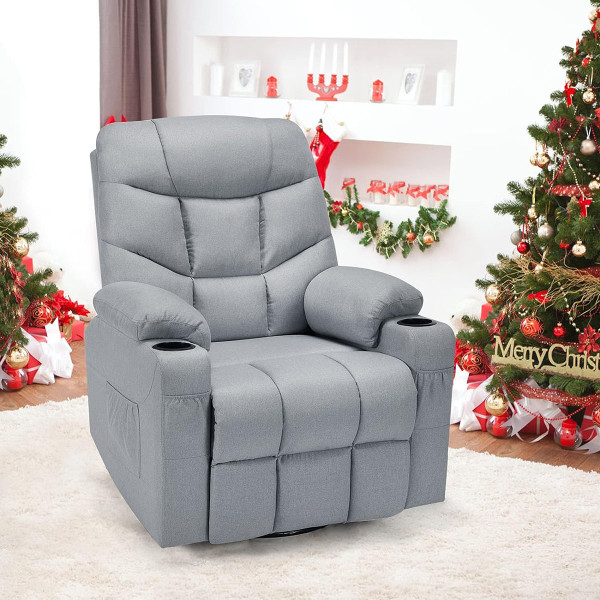 Fabric Massage Recliner Chair with Remote Control product image
