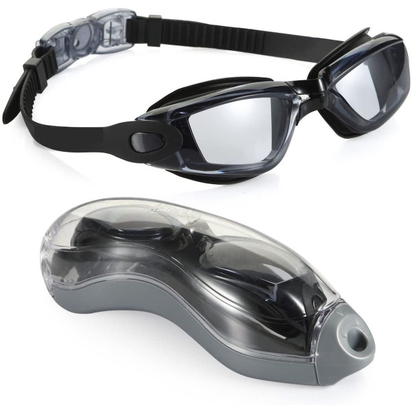 Anti-Fog Unisex Swim Goggles with Protective Case product image