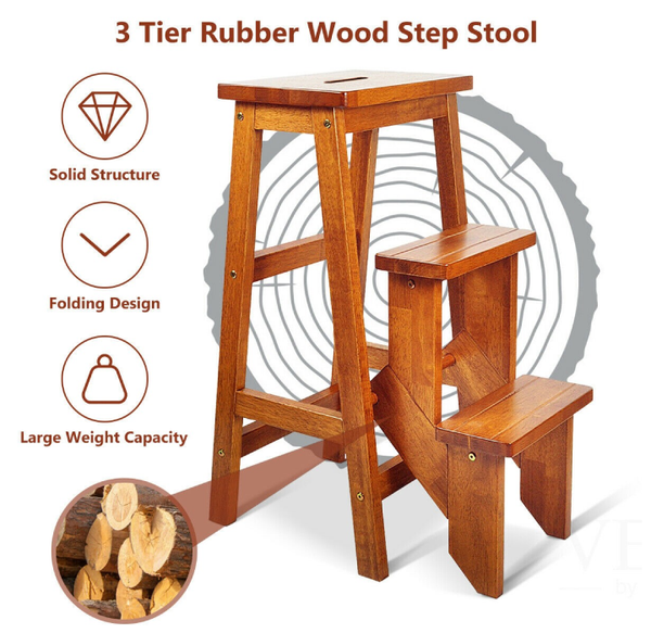 Folding 3-Tier Step Stool product image