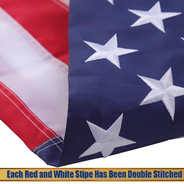3x5 ft Embroidered American Flag (2-Pack) product image