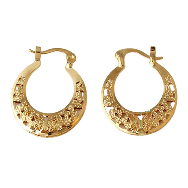 18K Gold-Filled Classy Hoop Earrings product image