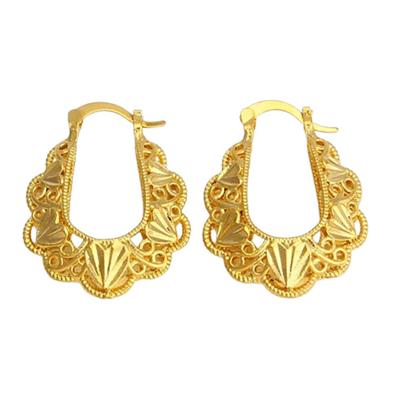 18K Gold-Filled Classy Hoop Earrings product image