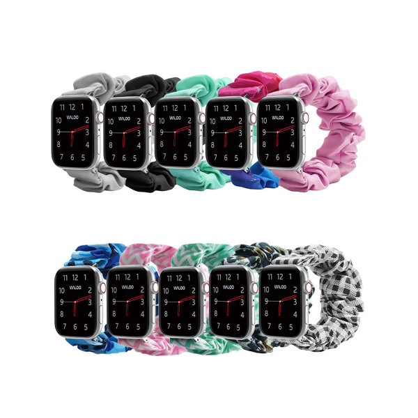 Waloo Elastic Scrunchie Band for Apple Watch Series 1-9 product image