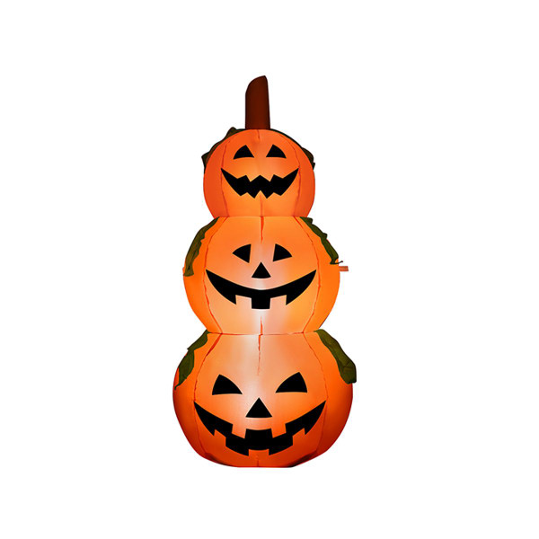 5-foot Inflatable 3-Pumpkin Stack Halloween Decor product image