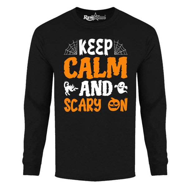 Men's Creepy Halloween Long Sleeve Shirt product image