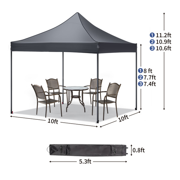10 x 10-Foot Portable Pop Up Canopy with Roller Bag & 4 Sand Bags product image 10 x 10-Foot Portable Pop Up Canopy with Roller Bag & 4 Sand Bags product image