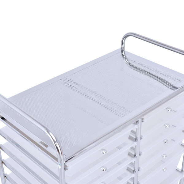 Semi-transparent 12-Drawer Rolling Cart  product image