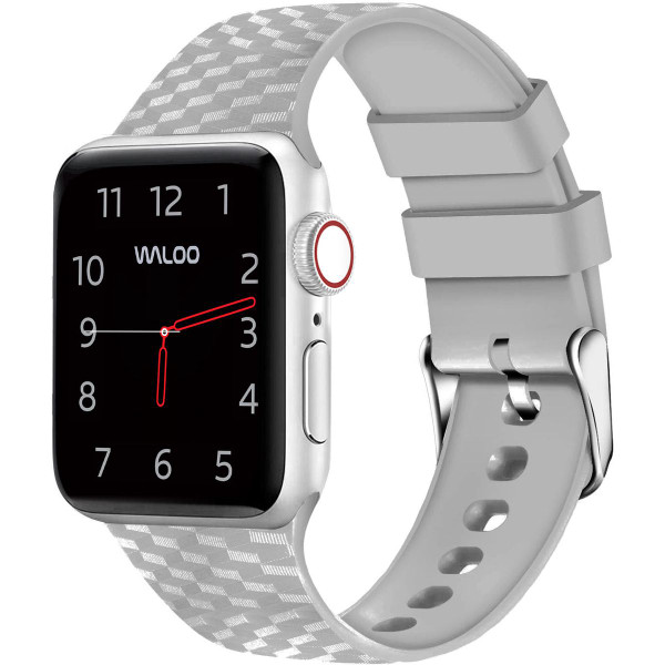 Carbon Fiber Silicone Band for Apple Watch Series 1-9 product image