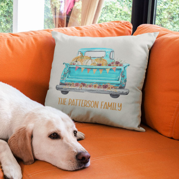 Truck Personalized Pillow Cover