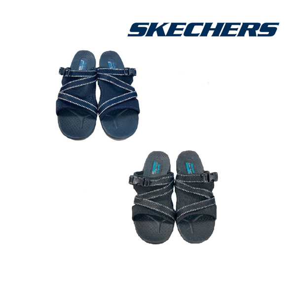 Amazon.com | Skechers Reggae - Stay Together Gray/Purple 9 B (M) | Sport  Sandals & Slides