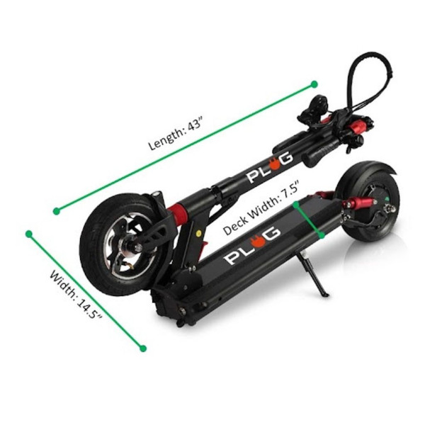 Plug™ City Electric Scooter with 48V Battery & 22mph Top Speed product image