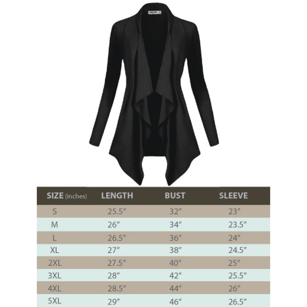 Women's Draped Open Front Cardigan product image