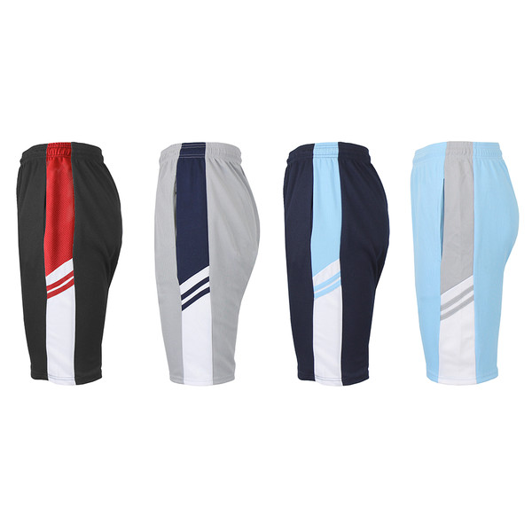 Men's Moisture-Wicking Performance Mesh Shorts with Trim (4-Pack) product image