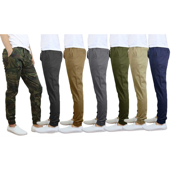 Men's Modern Cotton Stretch Twill Slim Fit Joggers product image
