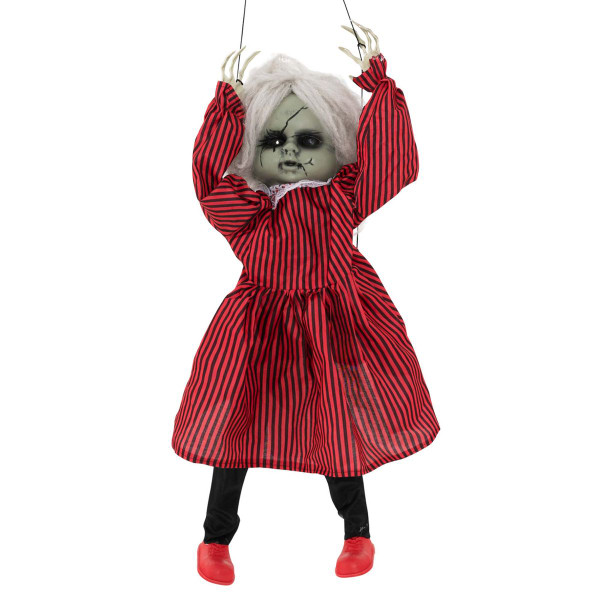 2.8-Foot Halloween Animated Creepy Doll with Recorded Phrases & LED Glowing Eyes product image