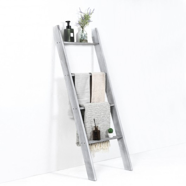 4-Tier Wall-Leaning Ladder Shelf Stand product image