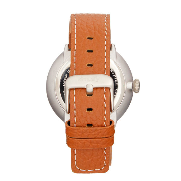 Simplify™ The 7100 Leather-Band Watch with Date product image