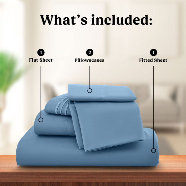 1800-Series Deep Pocket Premier Microfiber Bed Sheet Set product image