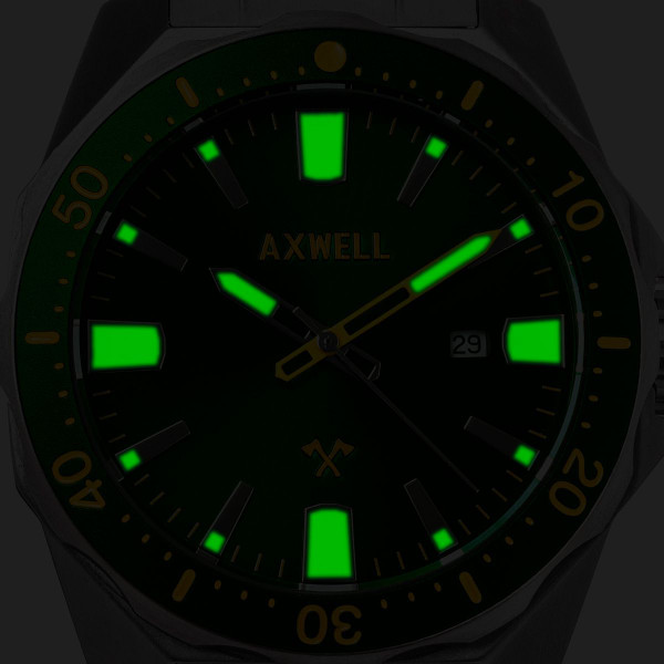 Axwell Timber Bracelet Watch with Date product image