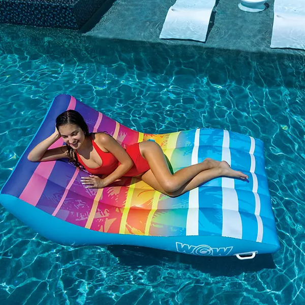 Soft Top Sunset Chaise Lounge Pool Float by Wow Sports® product image
