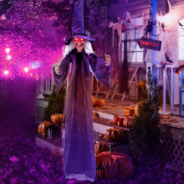 6-Foot Hanging Halloween Witch with Pre-Recorded Phrases product image