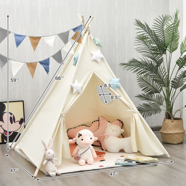 GoPlus Kids Foldable Canvas Play Tent product image