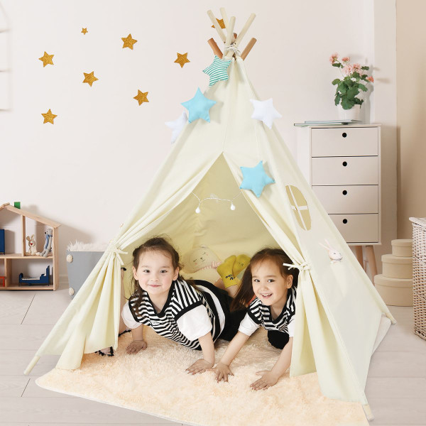 GoPlus Kids Foldable Canvas Play Tent product image