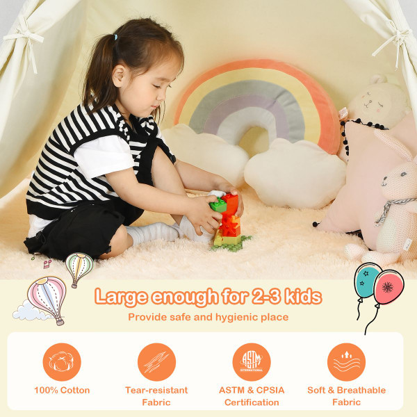 GoPlus Kids Foldable Canvas Play Tent product image