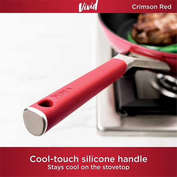 Ninja® Foodi™ NeverStick® 10-Piece Premium Cookware, Red, C29500 product image