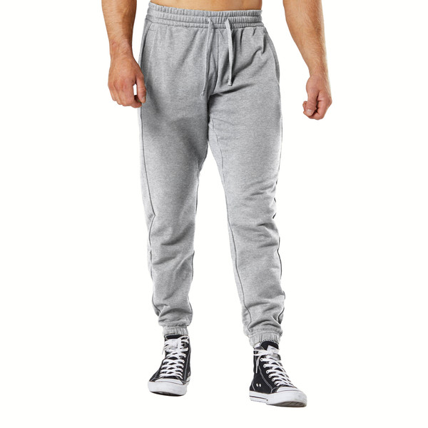 Men's Casual Fleece Elastic Bottom Sweatpants with Pockets product image