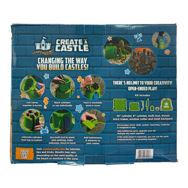 Create A Castle - 6-Piece Club Tower Sand Castle Building Kit product image