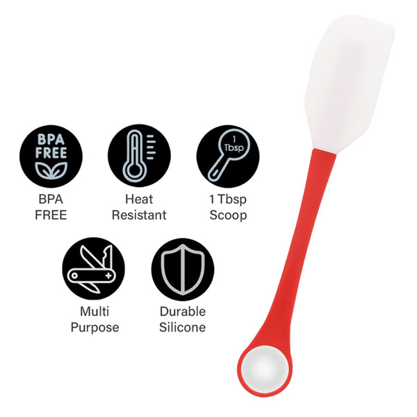 2-in-1 Cookie Scoop and Spatula, Silicone (2-Pack)