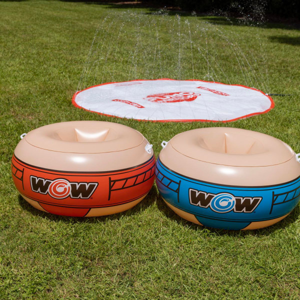 WOW Watersports 10ft Sumo Wrestling Spray Pad with 2 Sumo Belly-Bumpers product image