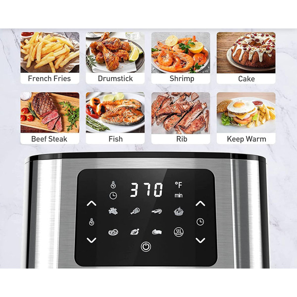 Joyoung 5.8 Quart Stainless Steel Double Basket Air Fryer  product image