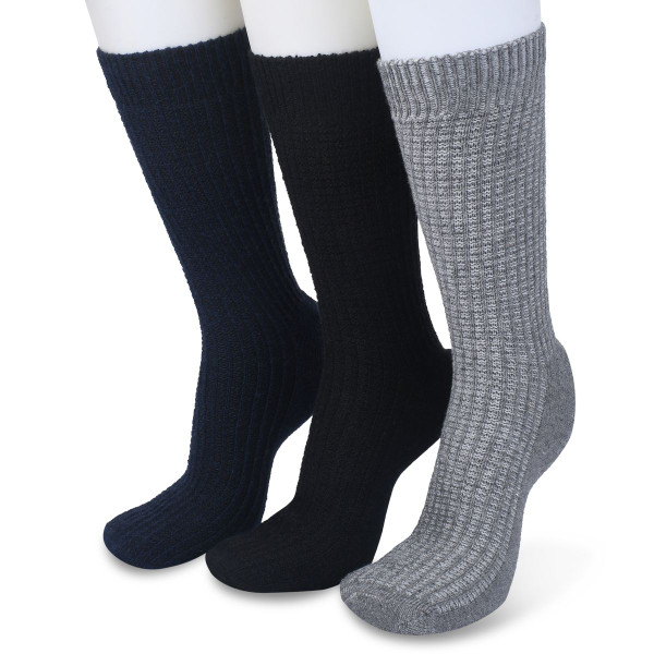 Gaahuu Women's Wool Blend Textured Socks (3-Pair) product image