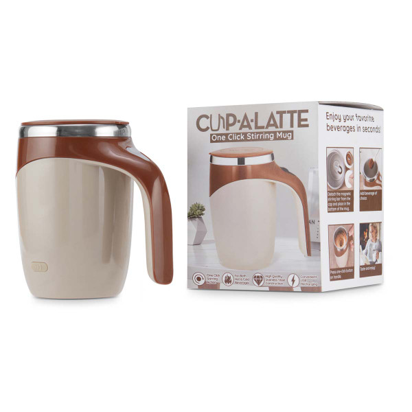 CUP A LATTE - Self Stirring Mug – Decentrafy