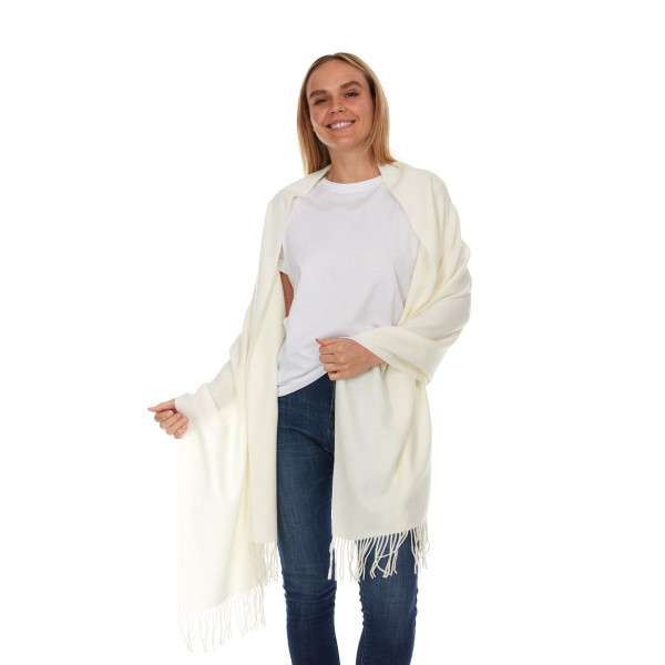 Year-Round Wraparound Scarf with Fringe product image