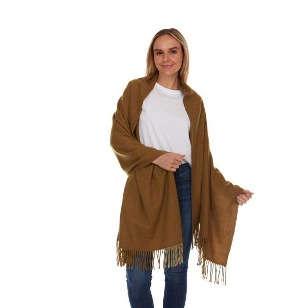 Year-Round Wraparound Scarf with Fringe product image