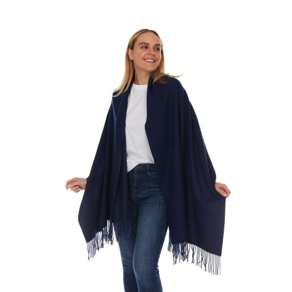 Year-Round Wraparound Scarf with Fringe product image