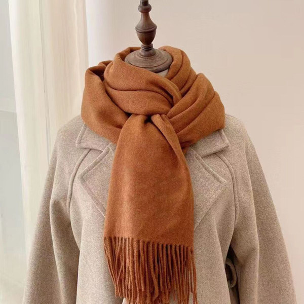 Year-Round Wraparound Scarf with Fringe product image