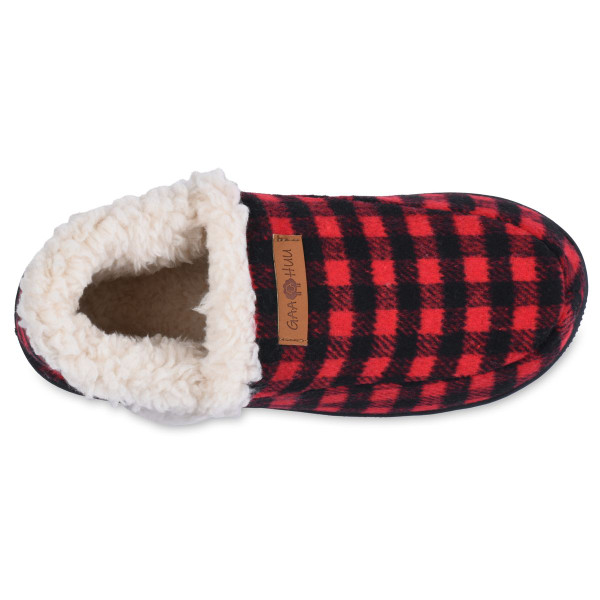 GaaHuu™ Holiday Plaid Moccasin Ankle Slipper Boots for Women product image