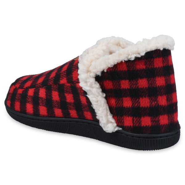 GaaHuu™ Holiday Plaid Moccasin Ankle Slipper Boots for Women product image