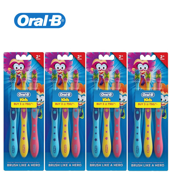 Oral-B® Kids' Extra Soft Toothbrush, 3 ct. (4-Pack) product image