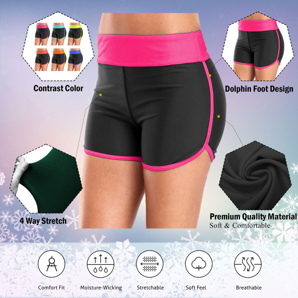 Women's High-Waisted Active Athletic Yoga Biker Shorts (4-Pack) product image