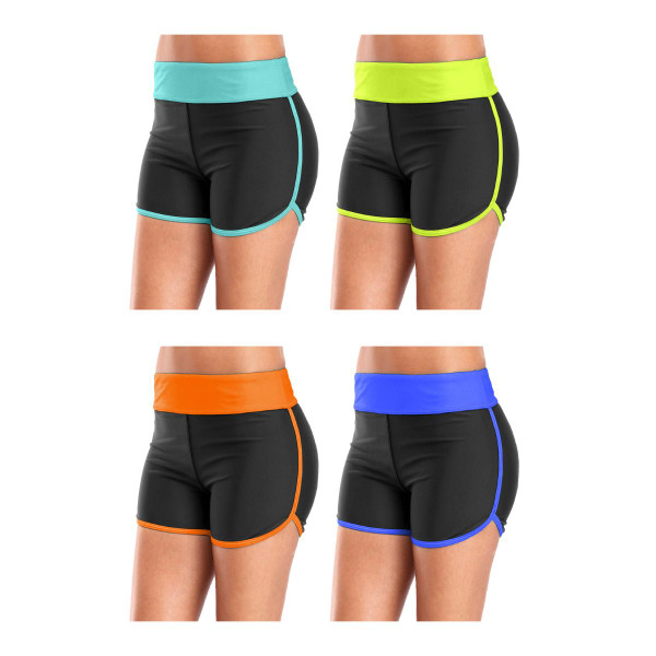 Women's High-Waisted Active Athletic Yoga Biker Shorts (4-Pack) product image