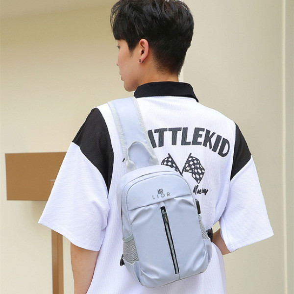 Lior™ Unisex Crossbody Sling Shoulder Bag with External USB Port product image