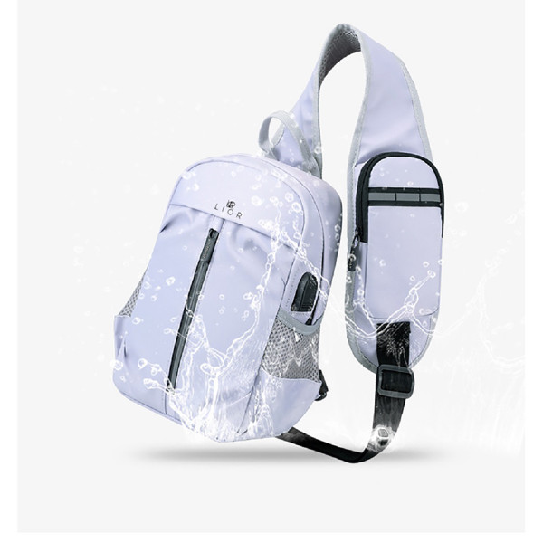 Lior™ Unisex Crossbody Sling Shoulder Bag with External USB Port product image